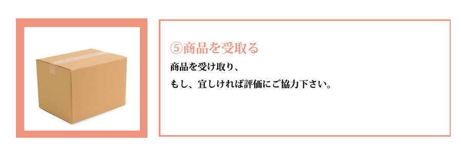 商品受取りと評価